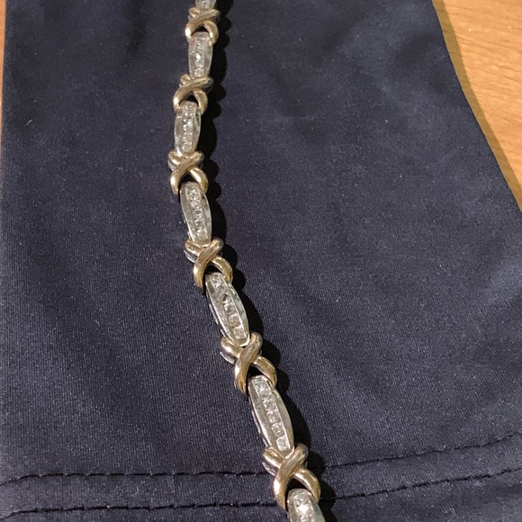 Sterling/cubic Zirconia Bracelet 7.5” - Picture 5 of 13